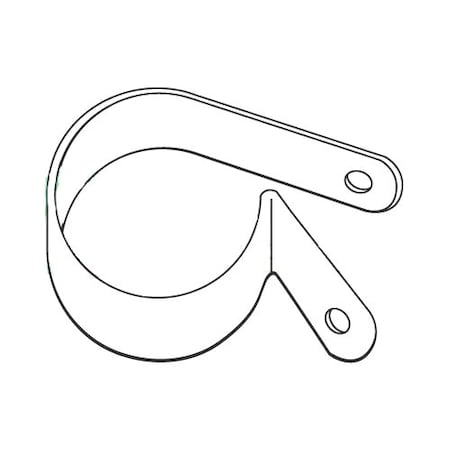 Newport Fasteners Cable Clamp, Nylon, 3/8 in Bundle Dia., Natural, 0.595 in L, 2500 PK 336600